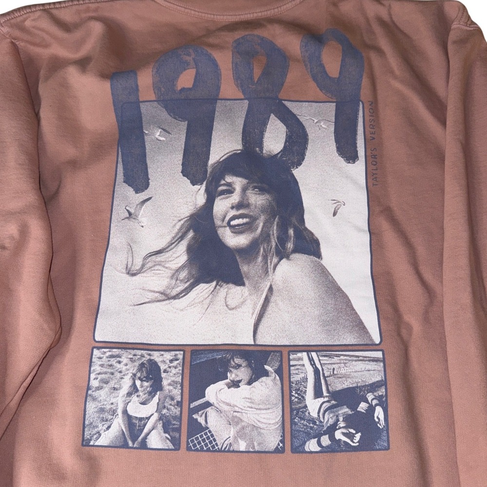 Taylor Swift 1989 Taylor's Version Sweatshirt 3XL Pink Crewneck Graphic Pullover